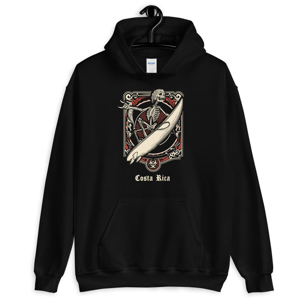 Cool Costa Rica Surfing Fan Surfer  Unisex Hoodie Top Sweatshirt