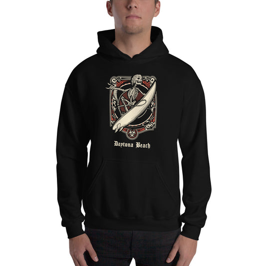 Cool Daytona Beach Florida Surfing Fan Surfer Unisex Hoodie Top Sweatshirt