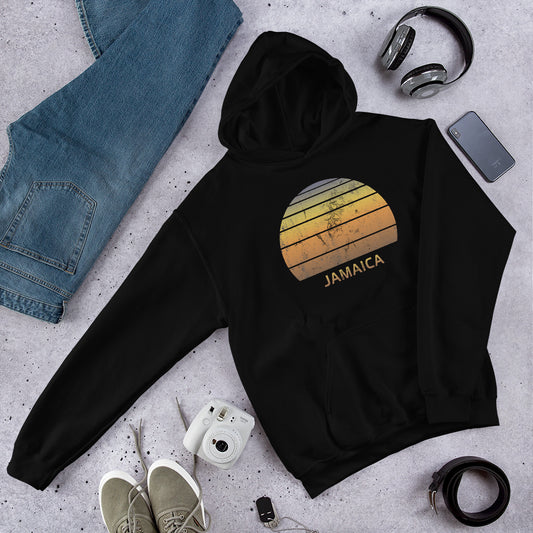 Retro Jamaica  Beach Vacation Souvenir Unisex Hoodie Top Sweatshirt