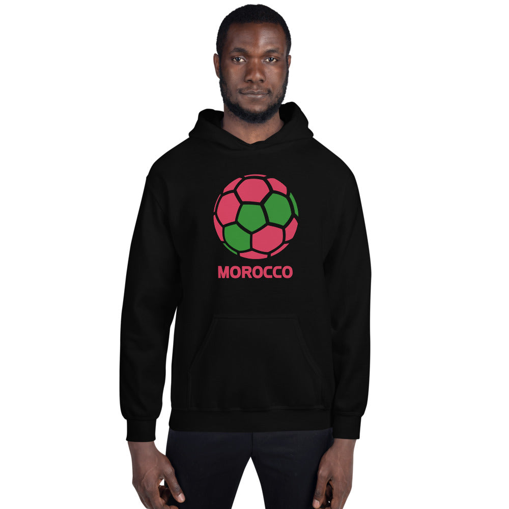 Morocco National Soccer Team Football Country Flag Pride Unisex Hoodie Top Sweatshirt