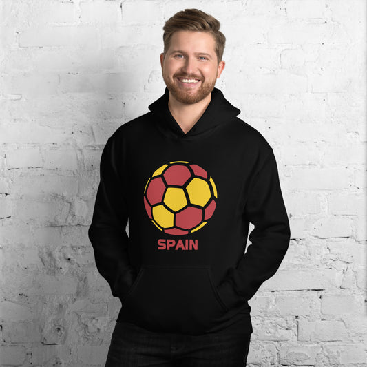 Spain National Soccer Team Football Country Flag Pride Unisex Hoodie Top Sweatshirt