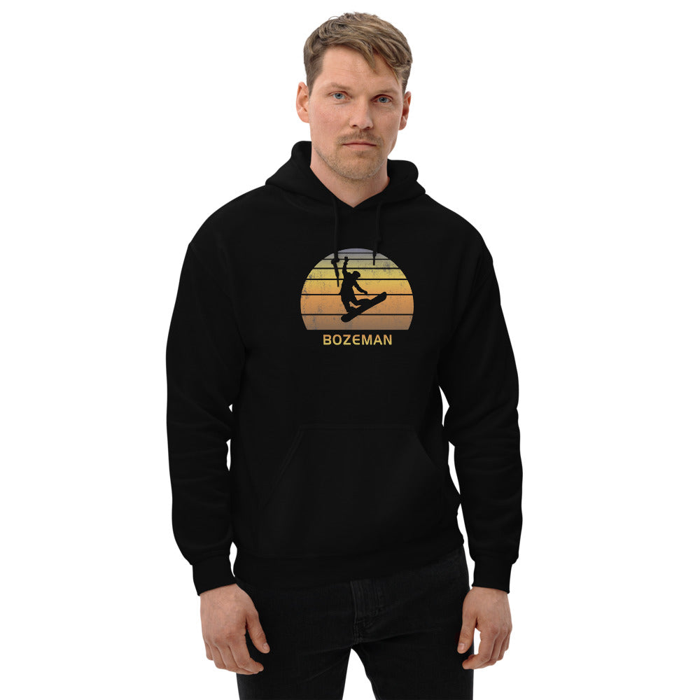 Retro Bozeman Montana Snowboarding Fan Unisex Hoodie Top Sweatshirt