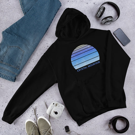 Retro Crystal Mountain Skiing Fan Unisex Hoodie Top Sweatshirt