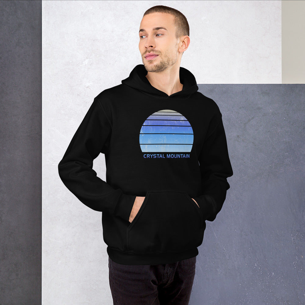 Retro Crystal Mountain Skiing Fan Unisex Hoodie Top Sweatshirt