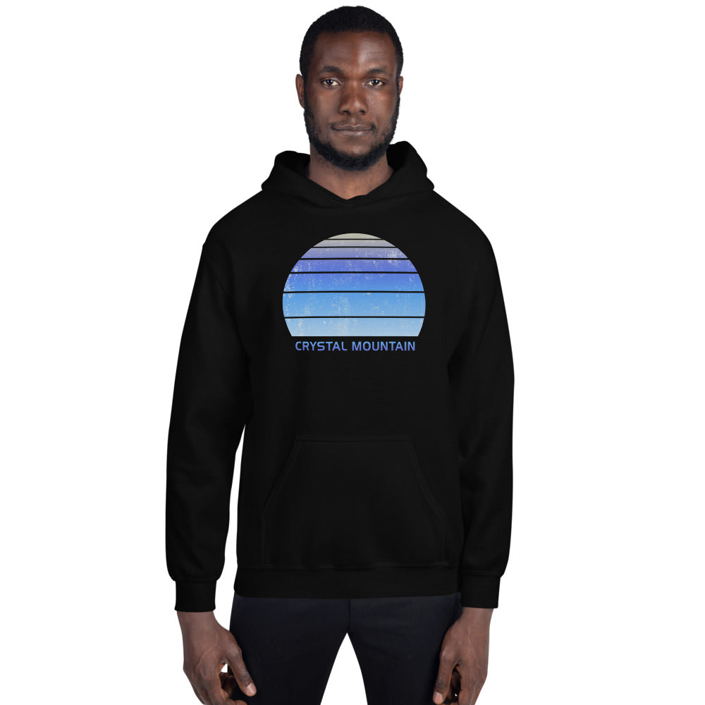 Retro Crystal Mountain Skiing Fan Unisex Hoodie Top Sweatshirt