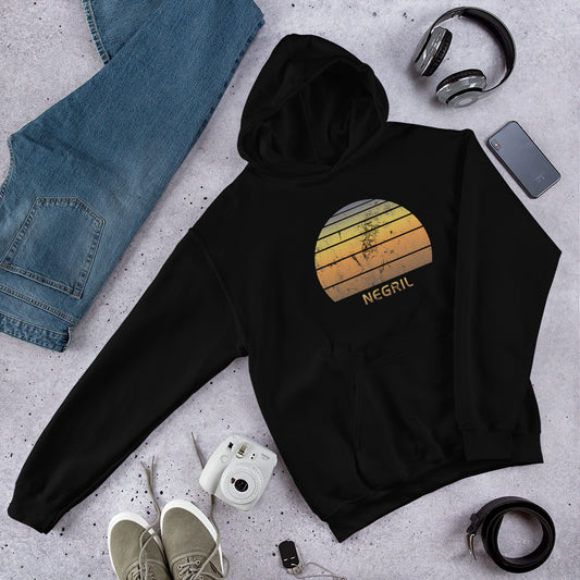 Retro Negril Jamaica  Beach Vacation Souvenir Unisex Hoodie Top Sweatshirt