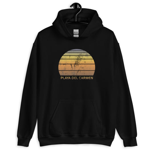 Retro Playa Del Carmen Mexico Mexican Beach Vacation Souvenir Unisex Hoodie Top Sweatshirt