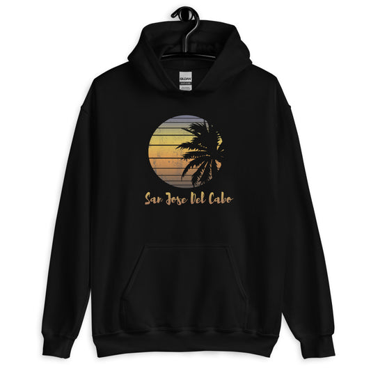 Retro San Jose Del Cabo Mexico Beach Family Vacation Souvenir Palm Tree Unisex Hoodie Top Sweatshirt