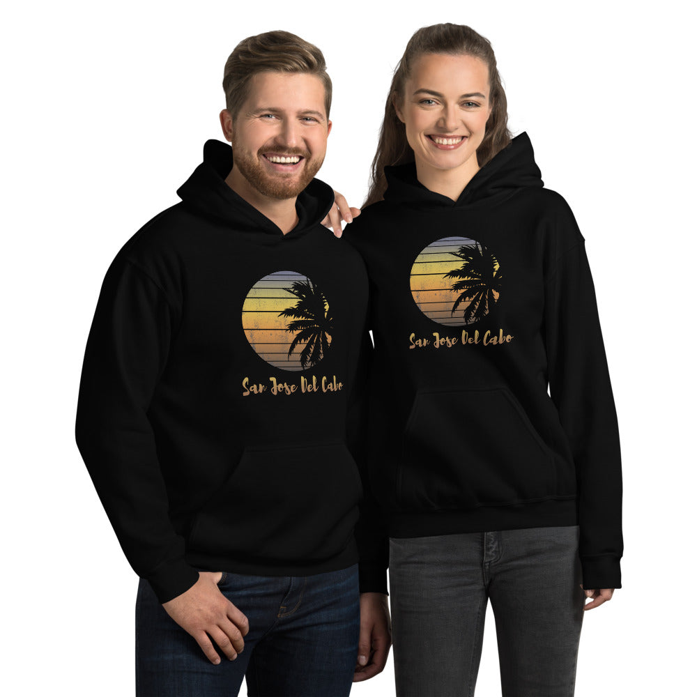 Retro San Jose Del Cabo Mexico Beach Family Vacation Souvenir Palm Tree Unisex Hoodie Top Sweatshirt