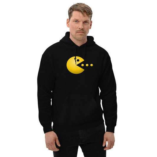 Retro Old School Video Game Fan Arcade Pac Man Gamer Unisex Hoodie Top Sweatshirt