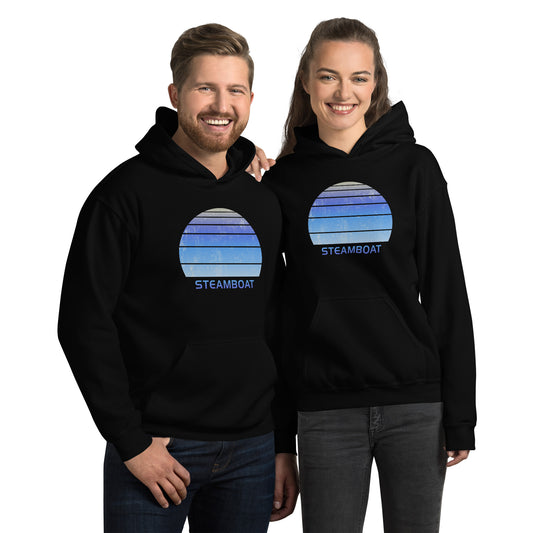 Retro Steamboat Colorado Ski Skiing Fan Unisex Hoodie Top Sweatshirt