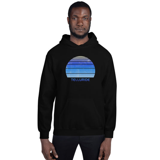 Retro Telluride Colorado Ski Skiing Fan Unisex Hoodie Top Sweatshirt