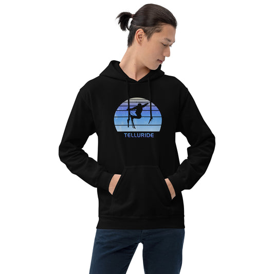 Retro Telluride Colorado Skiing Fan Unisex Hoodie Top Sweatshirt