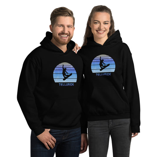 Retro Telluride Colorado Snowboarding Fan Unisex Hoodie Top Sweatshirt