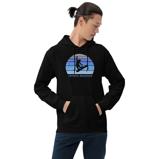 Retro Crystal Mountain Snowboarding Fan Unisex Hoodie Top Sweatshirt