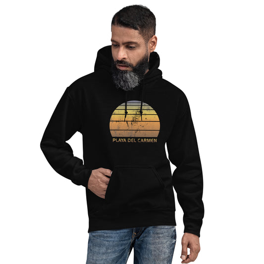 Retro Playa Del Carmen Mexico Mexican Beach Vacation Souvenir Unisex Hoodie Top Sweatshirt