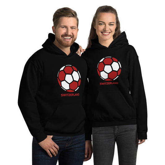 Switzerland National Soccer Team Football Country Flag Pride Unisex Hoodie Top Sweatshirt