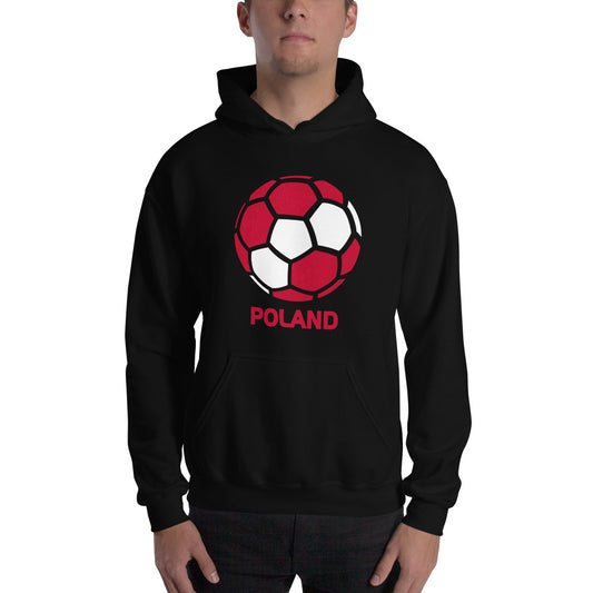 Poland National Soccer Team Football Country Flag Pride Unisex Hoodie Top Sweatshirt