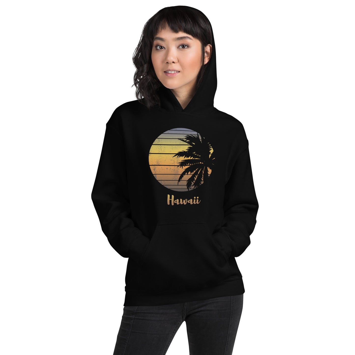 Retro Hawaii Hawaiian Beach Vacation Souvenir Unisex Hoodie Top Sweatshirt