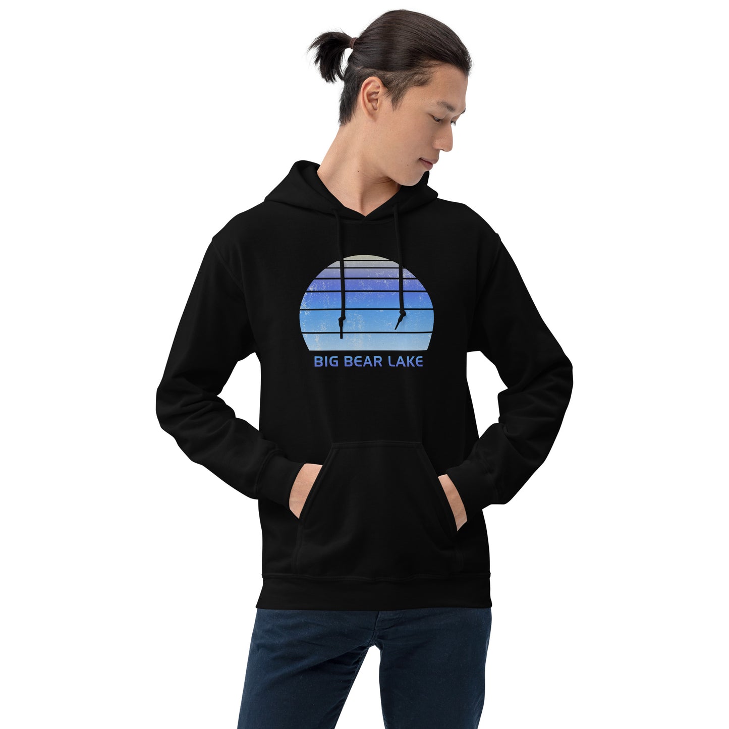 Retro Big Bear Lake California Ski Skiing Fan Unisex Hoodie Top Sweatshirt