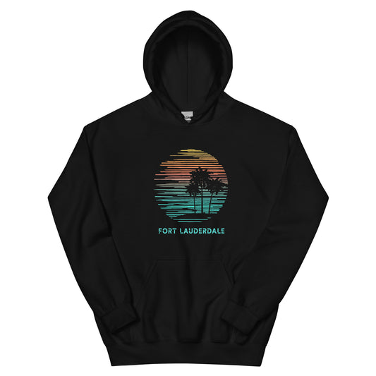 Fort Lauderdale Florida Souvenir Vacation Artistic Unisex Hoodie Top Sweatshirt