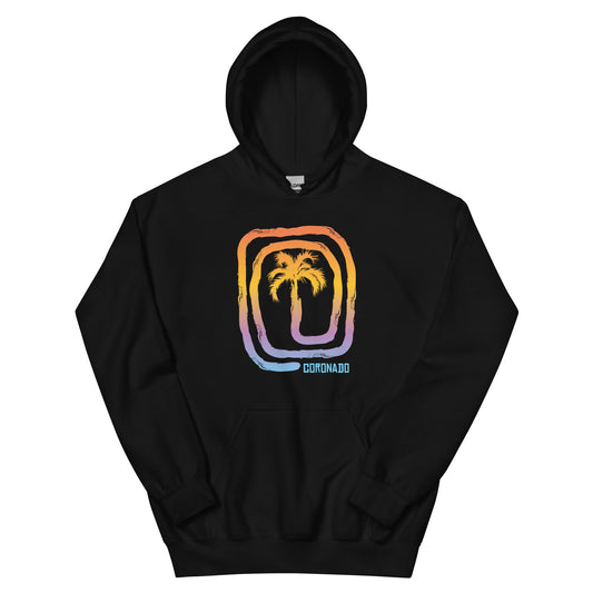 Cool Coronado California Palm Tree Souvenir Vacation Unisex Hoodie Top Sweatshirt