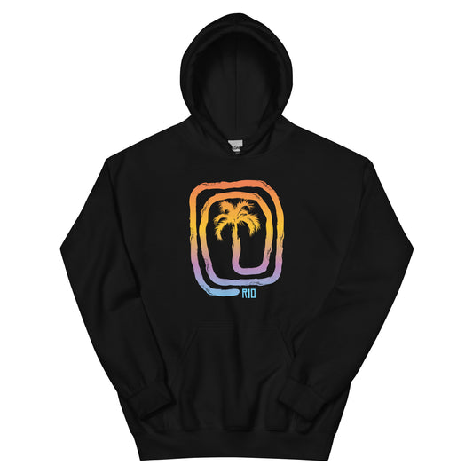 Cool Rio De Janeiro Brazil Beach Palm Tree Vacation Souvenir Unisex Hoodie Top Sweatshirt