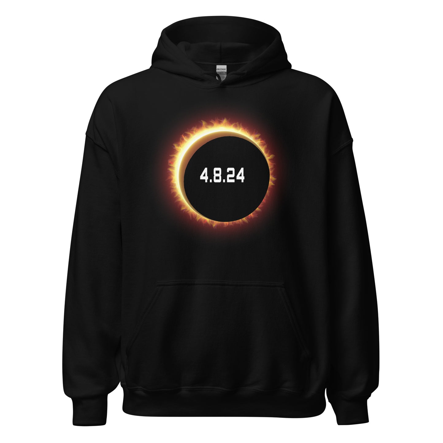 2024 Solar Eclipse Souvenir Memento April 8 Unisex Hoodie Top Sweatshirt