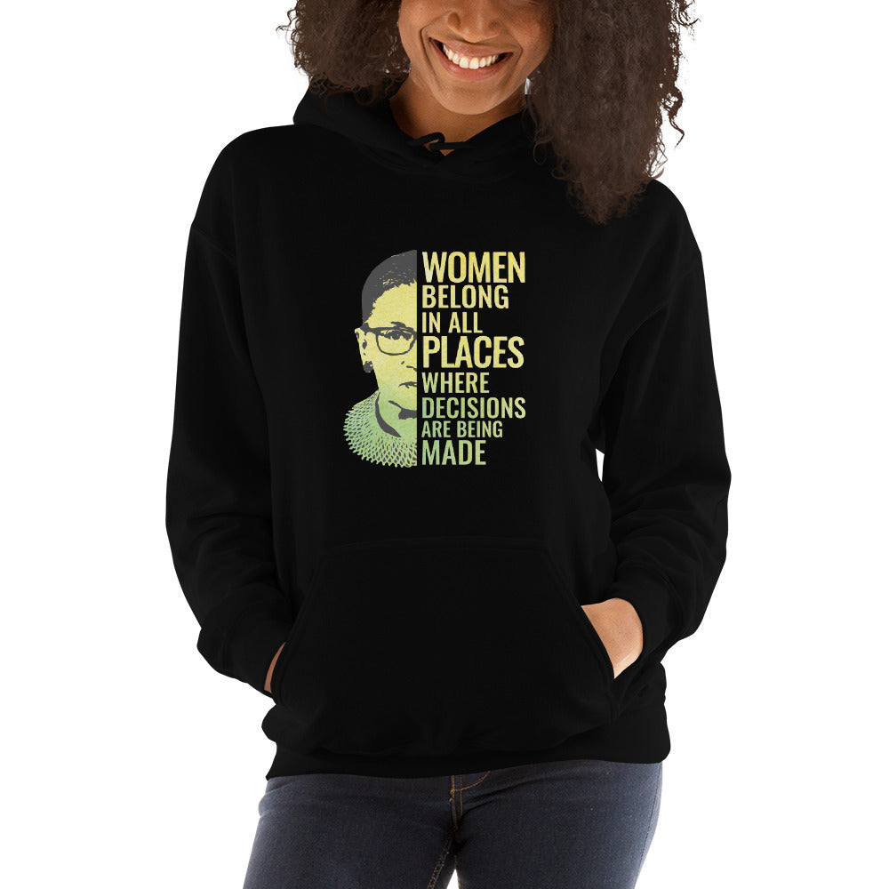 -Ruth Bader Ginsburg Notorious RBG Quote Unisex Hoodie Top Sweatshirt