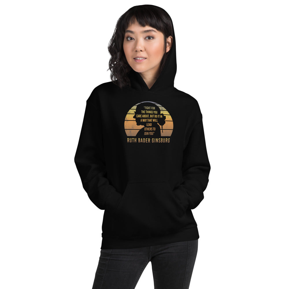 Ruth Bader Ginsburg Quote Unisex Hoodie Top Sweatshirt Notorious RBG