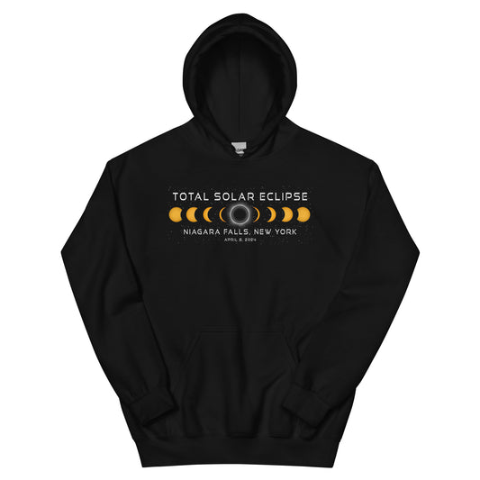 Niagara Falls New York Solar Eclipse 2024 April 8 Souvenir Unisex Hoodie Top Sweatshirt