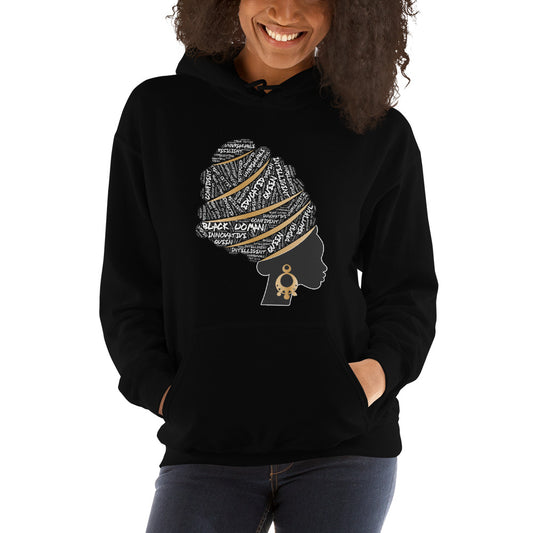 African American Women Pride Artistic Black Unisex Hoodie Top Sweatshirt