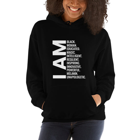 Black Women African American Pride Quote Unisex Hoodie Top Sweatshirt