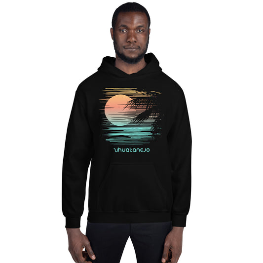 Cool Zihuatanejo Mexico Abstract Vacation Souvenir Sunset Unisex Hoodie Top Sweatshirt