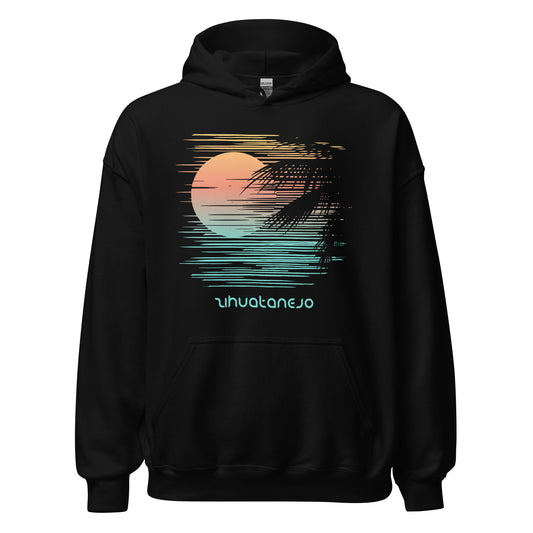 Cool Zihuatanejo Mexico Abstract Vacation Souvenir Sunset Unisex Hoodie Top Sweatshirt