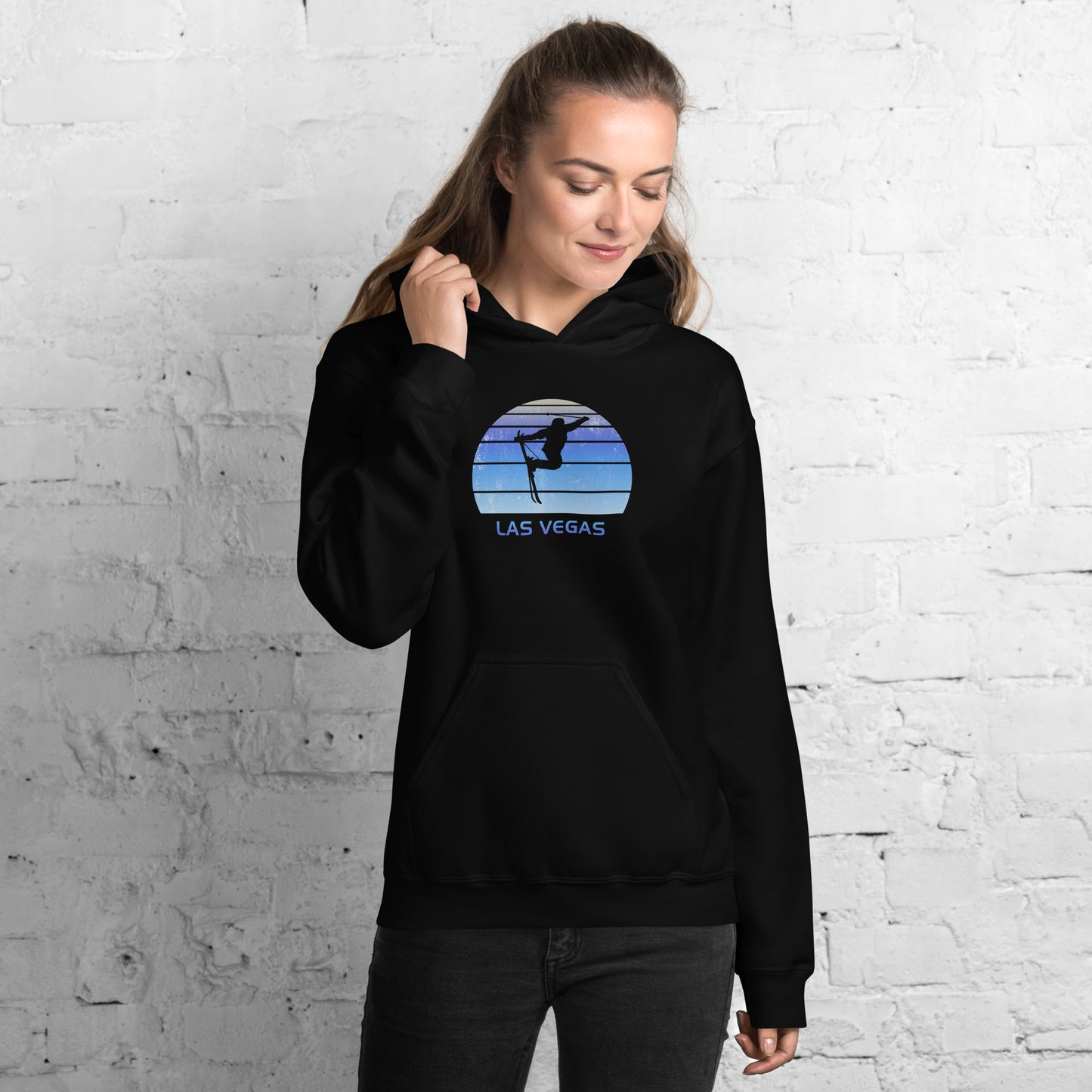 Funny Vintage Ski Las Vegas Nevada Unisex Hoodie Top Sweatshirt