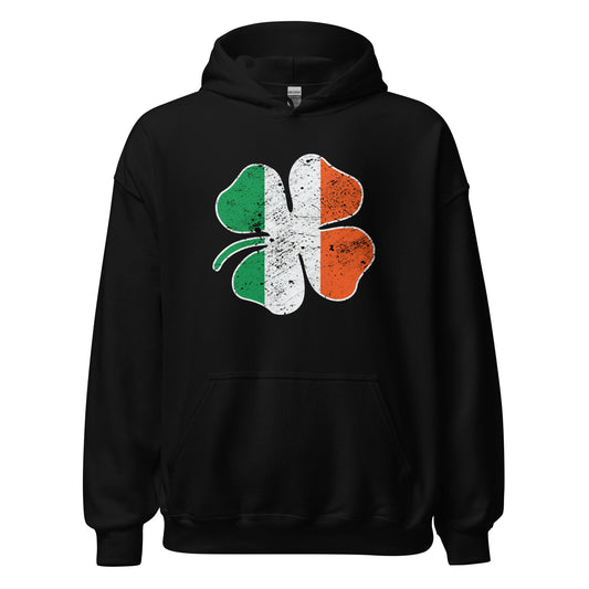 St. Patrick's Day Irish Flag Clover Shamrock Unisex Hoodie Top Sweatshirt