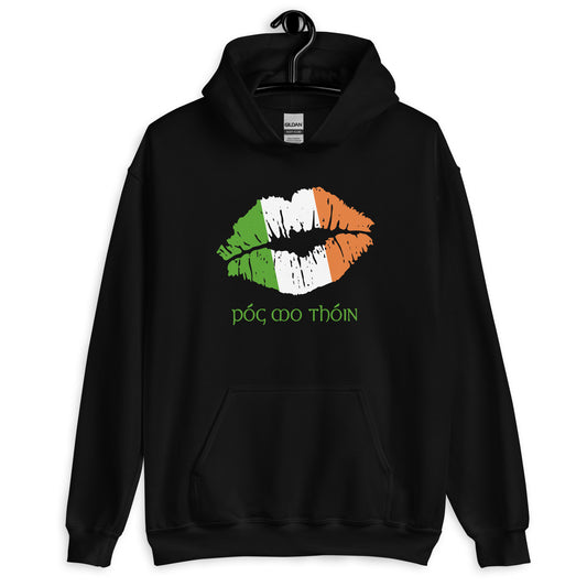 Pog Mo Thoin Funny St. Patrick's Day Ireland Flag Unisex Hoodie Top Sweatshirt