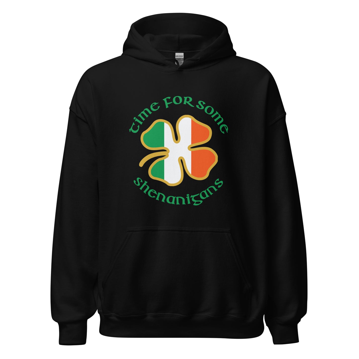 Funny Time For Some Shenanigans Irish Flag St. Patrick's Day Unisex Hoodie Top Sweatshirt