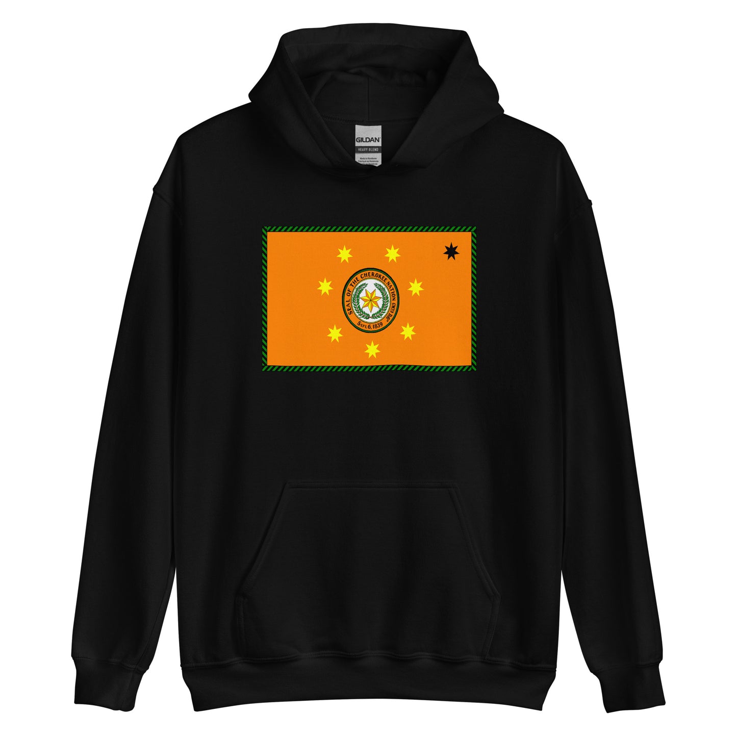 Cherokee Indian Native American Pride Ancestry Tribe Flag Unisex Hoodie Top Sweatshirt