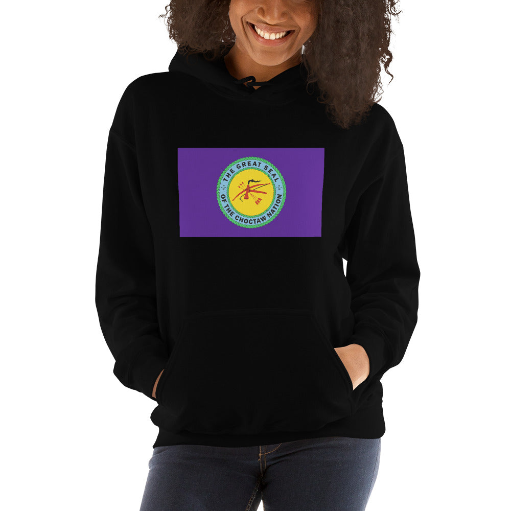 Choctaw Indian Native American Pride Ancestry Tribe Flag Unisex Hoodie Top Sweatshirt