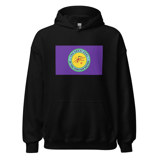 Choctaw Indian Native American Pride Ancestry Tribe Flag Unisex Hoodie Top Sweatshirt