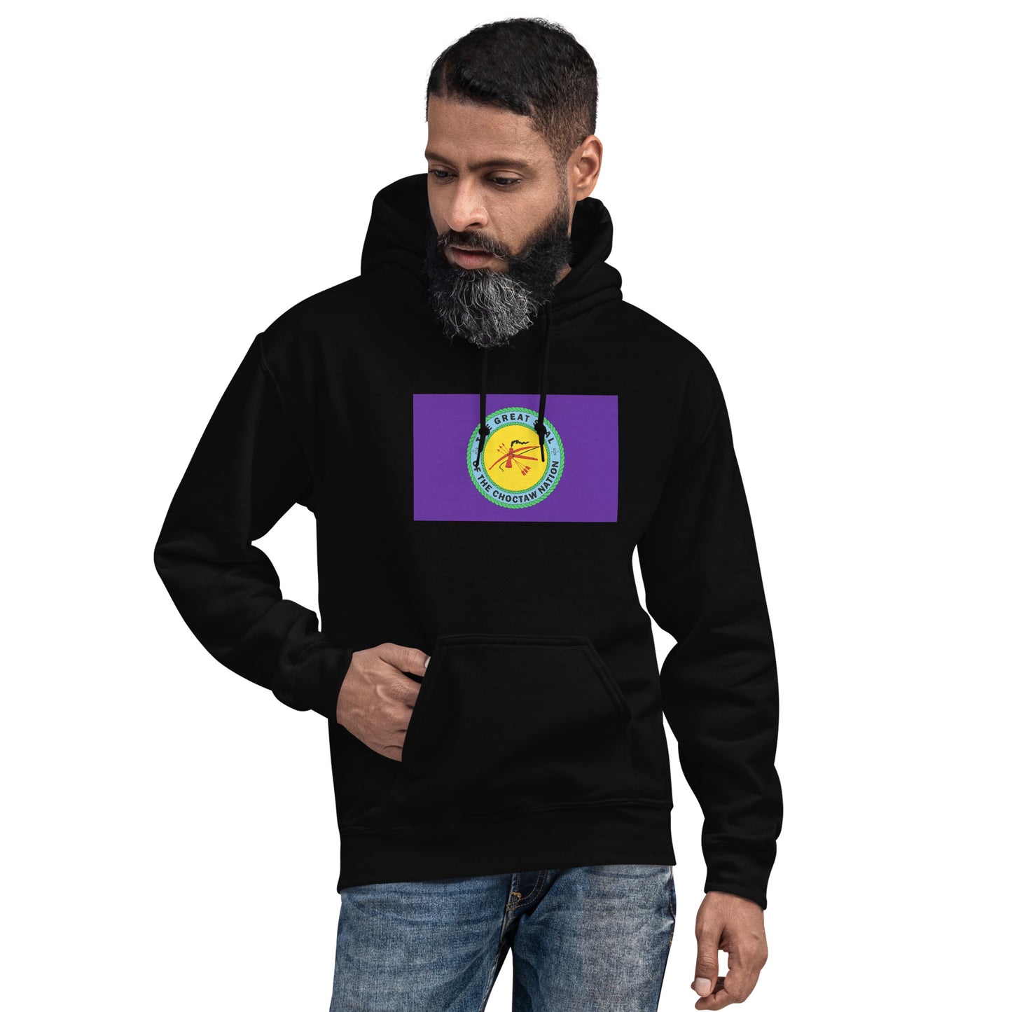 Choctaw Indian Native American Pride Ancestry Tribe Flag Unisex Hoodie Top Sweatshirt