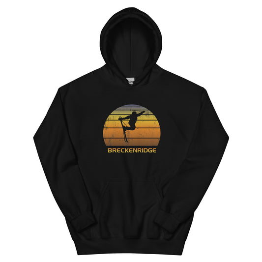 Retro Breckenridge Colorado Ski Fan Skier Unisex Hoodie Top Sweatshirt