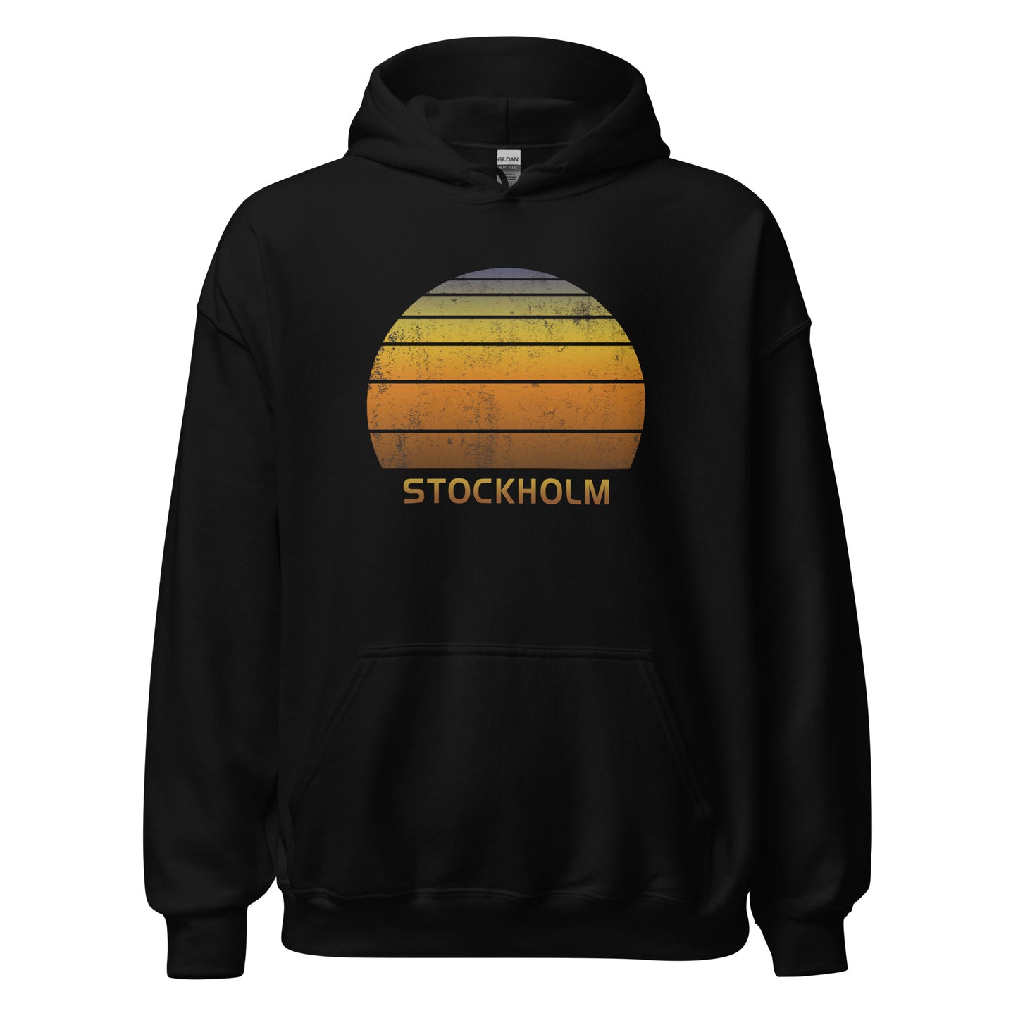 Retro Stockholm Sweden Vacation Souvenir Unisex Hoodie Top Sweatshirt