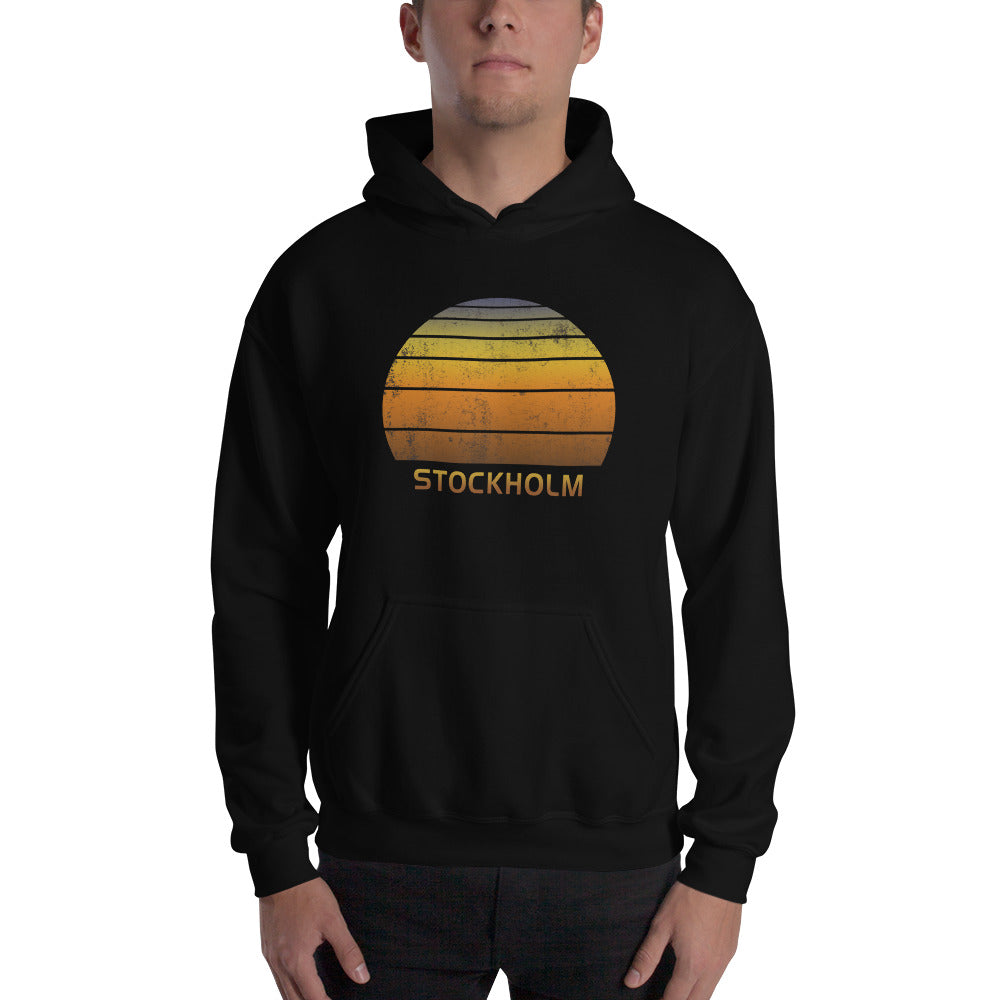 Retro Stockholm Sweden Vacation Souvenir Unisex Hoodie Top Sweatshirt