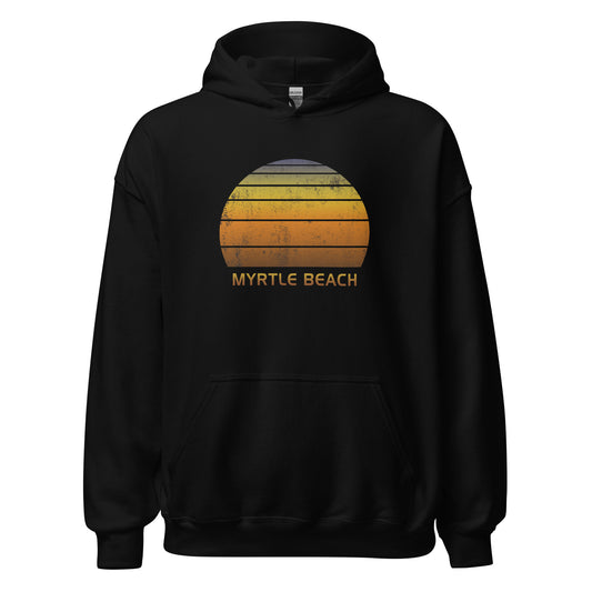 Retro Myrtle Beach Vacation Souvenir Unisex Hoodie Top Sweatshirt