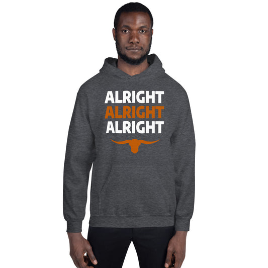 Alright Alright Alright Texas Fan College Football Unisex Hoodie Top Sweatshirt