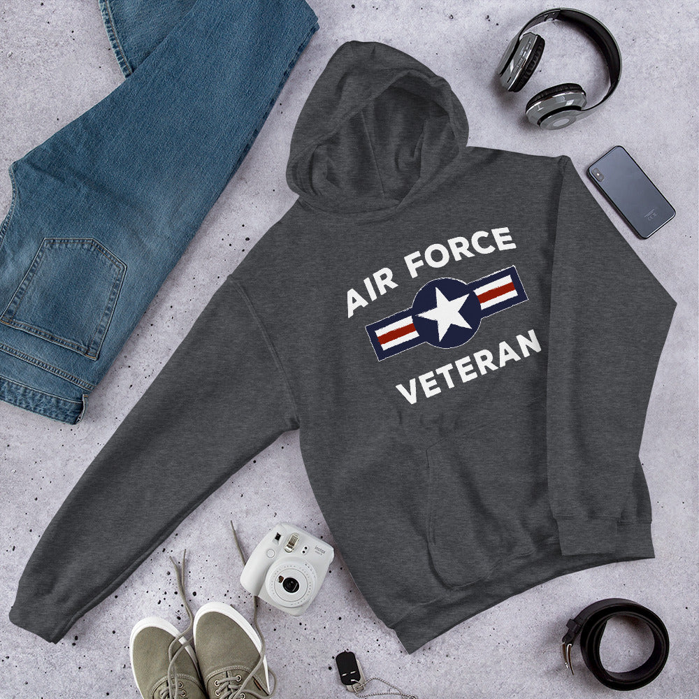 U.S. Air Force Military Service Active Retired Veteran Appreciation Unisex Hoodie Top Sweatshirt