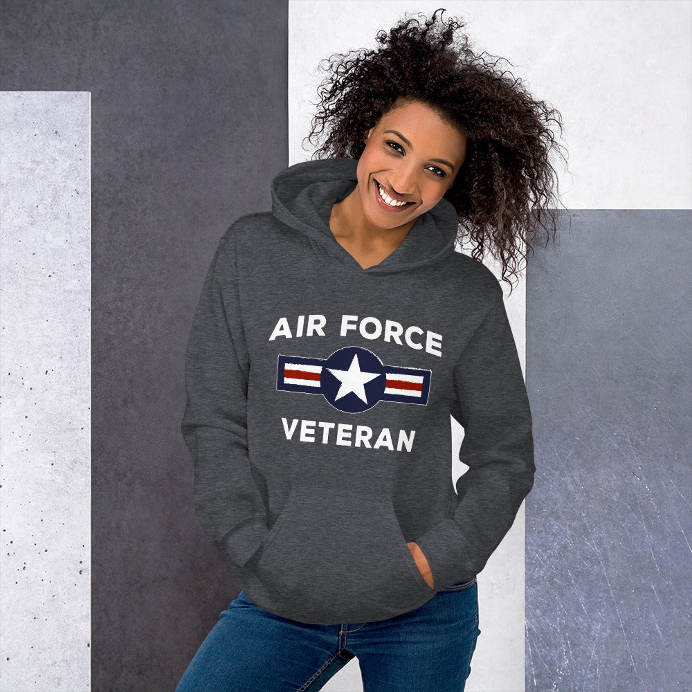 U.S. Air Force Military Service Active Retired Veteran Appreciation Unisex Hoodie Top Sweatshirt